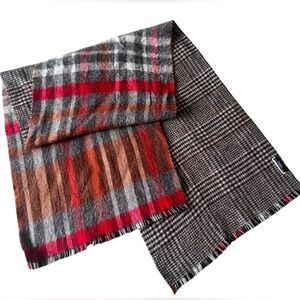 Luxurious Dustin Plaid Wool  Large Scarf - Very Soft